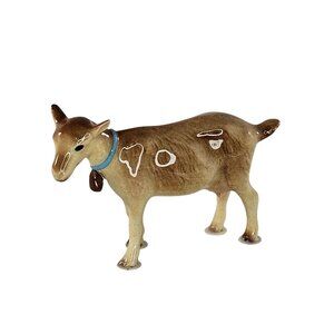 Hagen Renaker Mama Goat Miniature Figurine Blue Collar